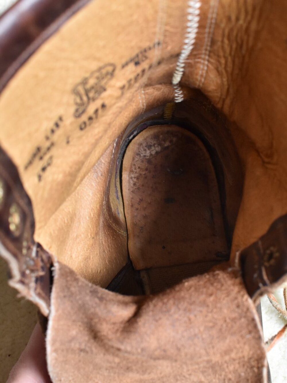 Vintage Womens Brown Justin Lace Up Western Boots Sz 6.5 - Picture 15 of 15